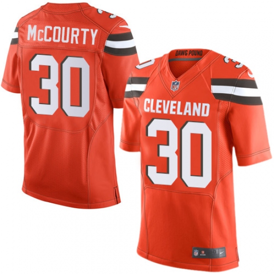 Men's Nike Cleveland Browns #30 Jason McCourty Elite Orange Alternate NFL Jersey - Ujersey