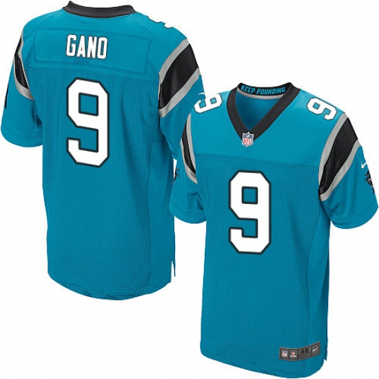 Men's Nike Carolina Panthers #9 Graham Gano Elite Blue Alternate NFL Jersey - Ujersey