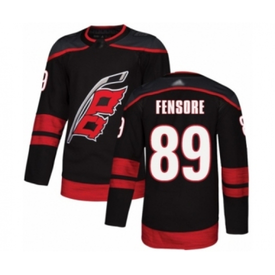 Men's Carolina Hurricanes #89 Domenick Fensore Authentic Black Alternate Hockey Jersey - Ujersey