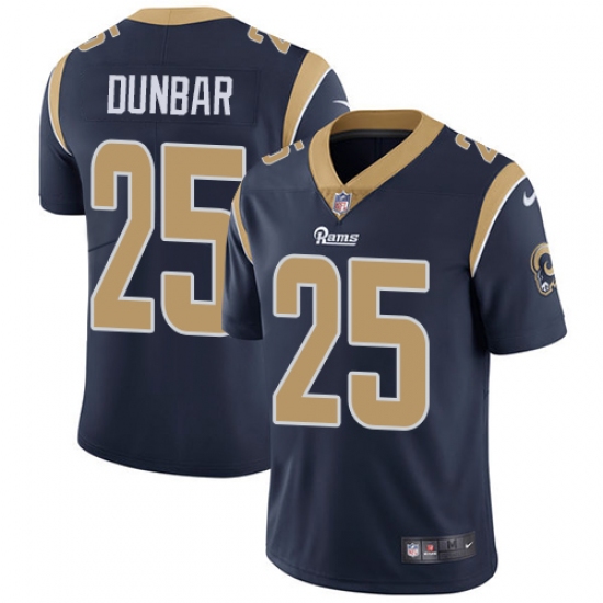 Men's Nike Los Angeles Rams #25 Lance Dunbar Navy Blue Team Color Vapor Untouchable Limited Player NFL Jersey - Ujersey