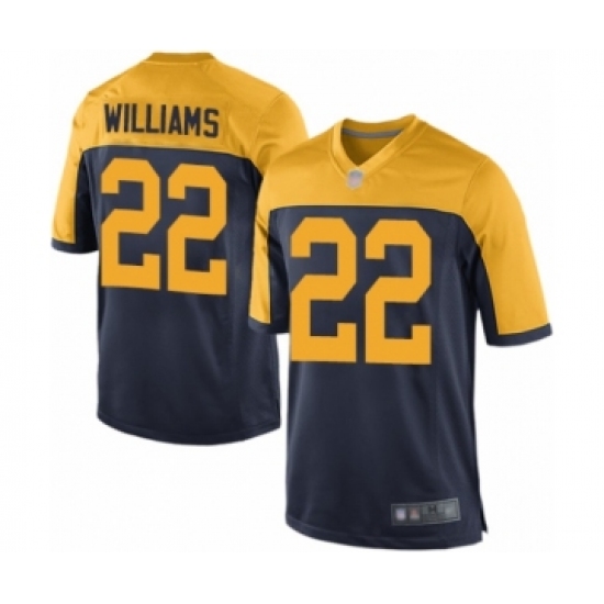 Men's Green Bay Packers #22 Dexter Williams Game Navy Blue Alternate Football Jersey - Ujersey