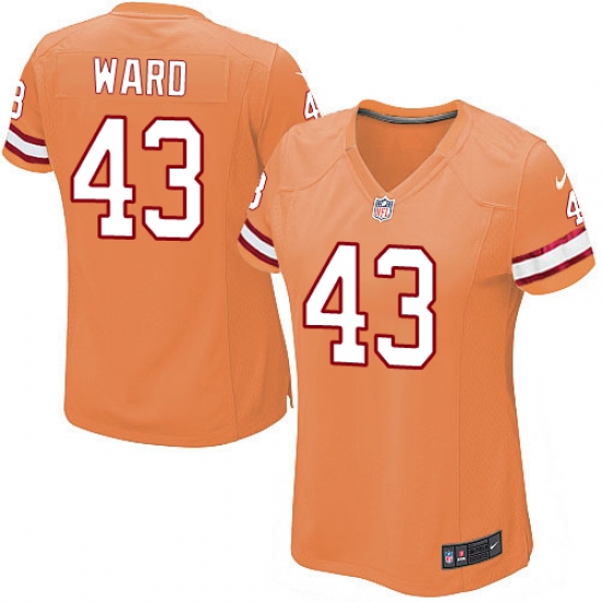 Women's Nike Tampa Bay Buccaneers #43 T.J. Ward Game Orange Glaze Alternate NFL Jersey - Ujersey