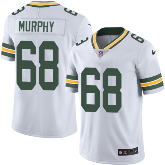 Youth Nike Green Bay Packers #68 Kyle Murphy White Vapor Untouchable Limited Player NFL Jersey - Ujersey