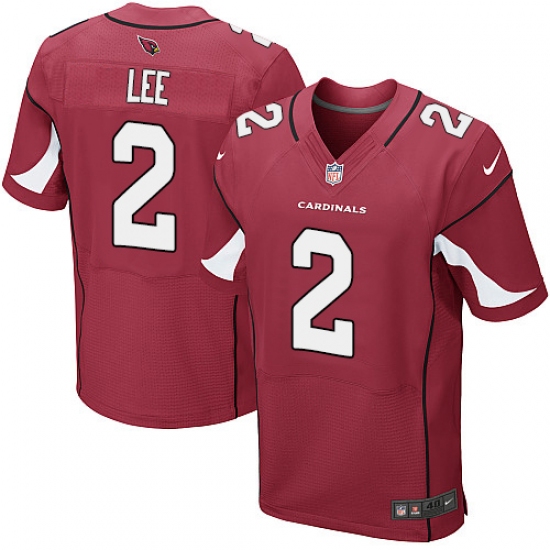 Men's Nike Arizona Cardinals #2 Andy Lee Elite Red Team Color NFL Jersey - Ujersey