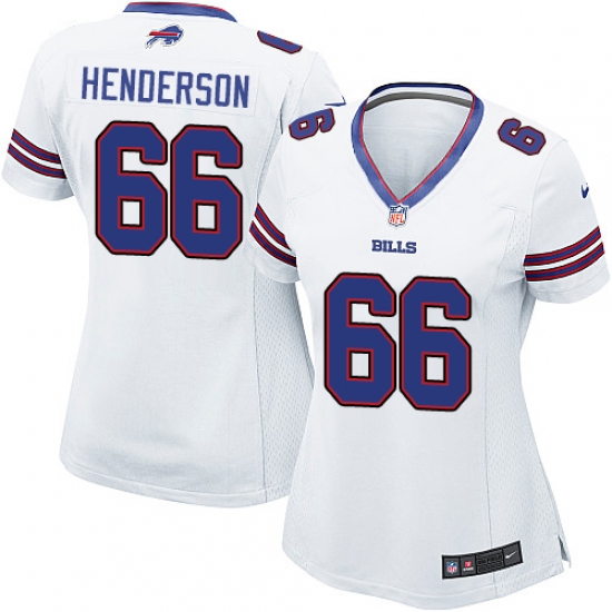 Women's Nike Buffalo Bills #66 Seantrel Henderson Game White NFL Jersey - Ujersey