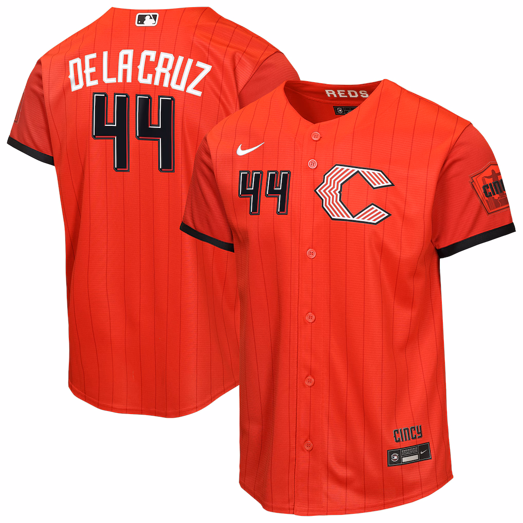 Youth Cincinnati Reds Elly De La Cruz Nike Red 2026 City Connect Stadium Jersey