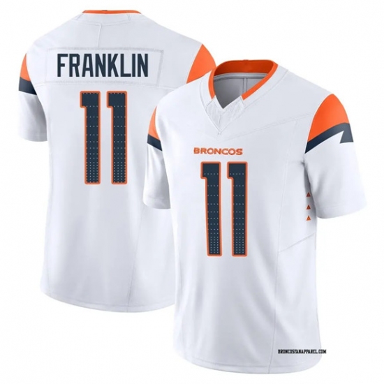 Men's Denver Broncos #11 Troy Franklin White 2025 F.U.S.E. Vapor Limited Football Stitched Jersey - Ujersey