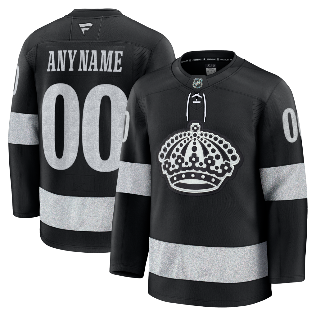 Men's Los Angeles Kings Fanatics Black Alternate Premium Custom Jersey - Ujersey
