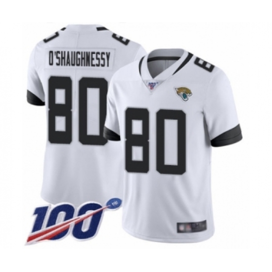 Youth Jacksonville Jaguars #80 James O'Shaughnessy White Vapor Untouchable Limited Player 100th Season Football Jersey - Ujersey