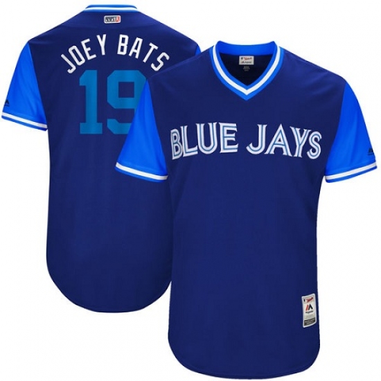 Men's Majestic Toronto Blue Jays #19 Jose Bautista 