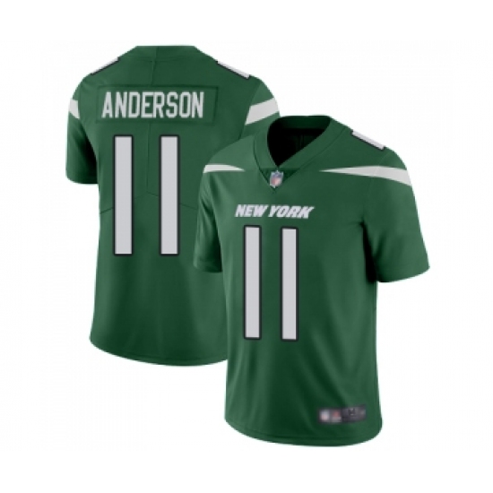 Youth New York Jets #11 Robby Anderson Green Team Color Vapor Untouchable Limited Player Football Jersey - Ujersey