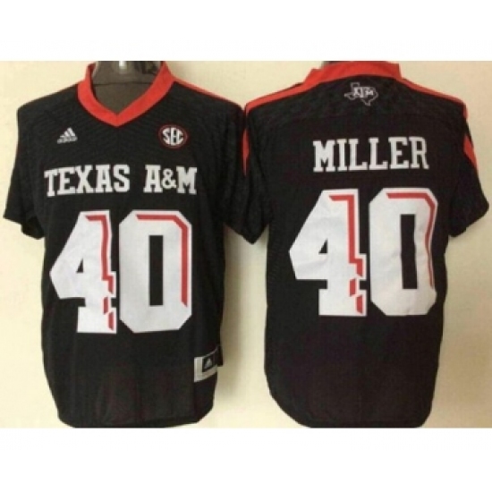 NCAA Texas A&M Aggies #40 Von Miller Black College Football Jersey - Ujersey