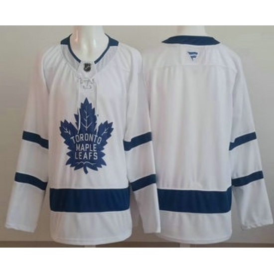 Men's Toronto Maple Leafs Blank White Authentitc Jersey - Ujersey