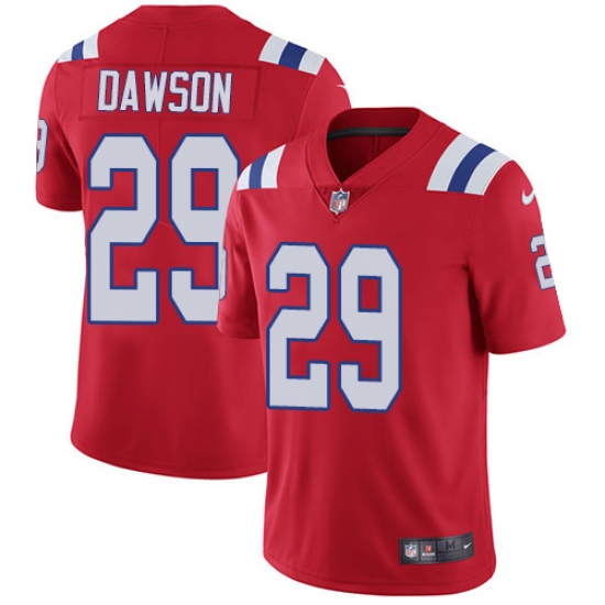 Youth Nike New England Patriots #29 Duke Dawson Red Alternate Vapor Untouchable Limited Player NFL Jersey - Ujersey