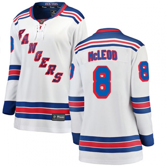 Women's New York Rangers #8 Cody McLeod Fanatics Branded White Away Breakaway NHL Jersey - Ujersey