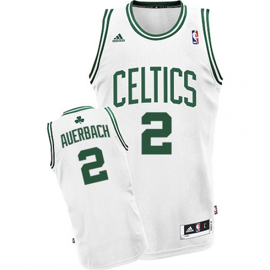Men's Adidas Boston Celtics #2 Red Auerbach Swingman White Home NBA Jersey - Ujersey