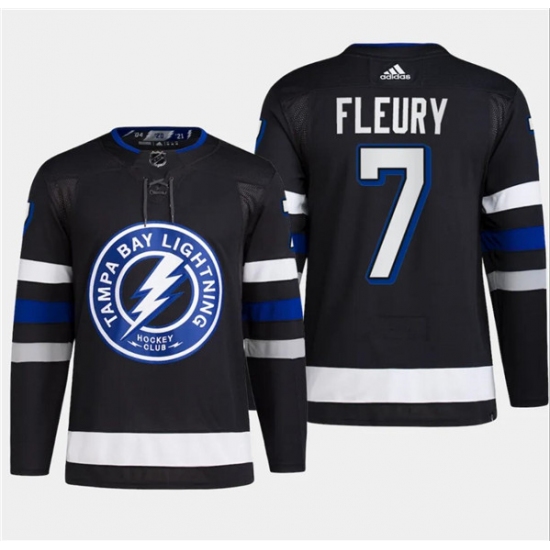 Men's Tampa Bay Lightning #7 Haydn Fleury Black 2024 Stadium Series Stitched Jersey - Ujersey