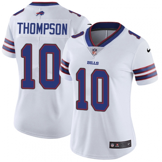 Women's Nike Buffalo Bills #10 Deonte Thompson White Vapor Untouchable Limited Player NFL Jersey - Ujersey