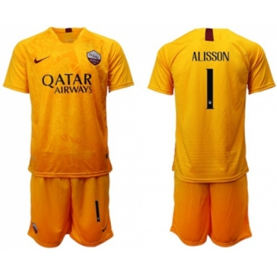 Roma #1 Alisson Third Soccer Club Jersey
