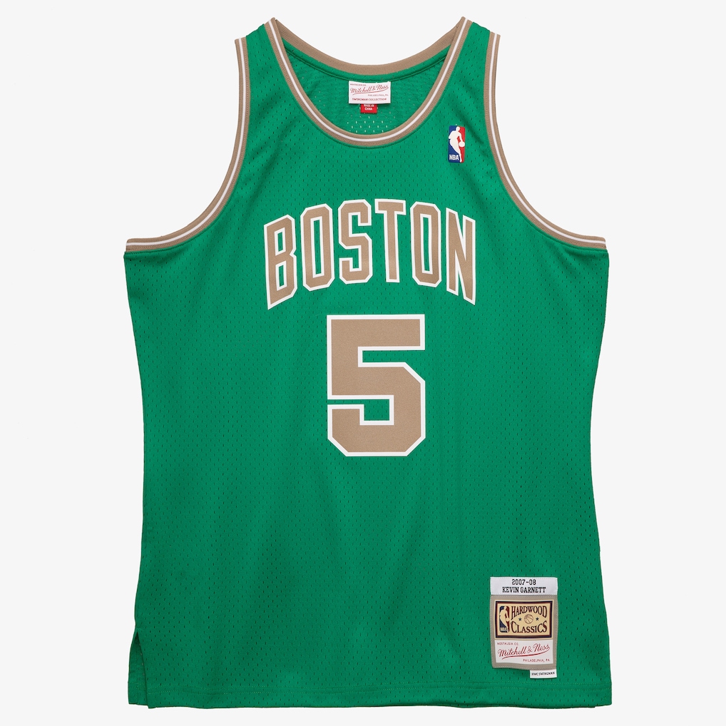 Men's Boston Celtics Kevin Garnett Mitchell & Ness Kelly Green 2007-08 Hardwood Classics Swingman Jersey - Ujersey Shop