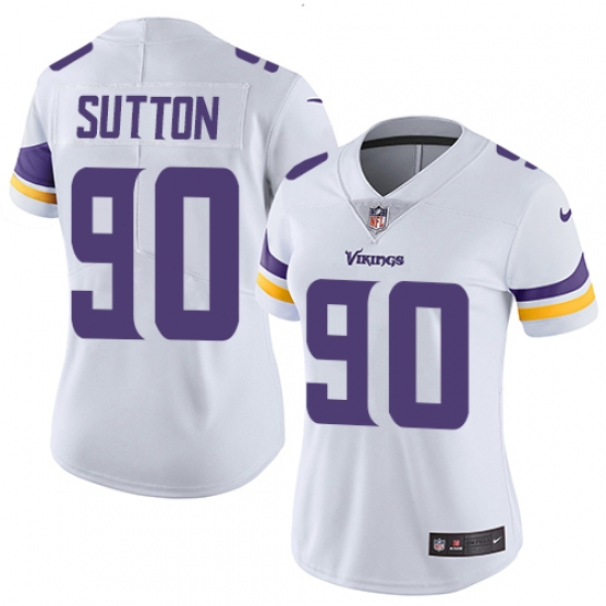 Women's Nike Minnesota Vikings #90 Will Sutton Elite White NFL Jersey - Ujersey