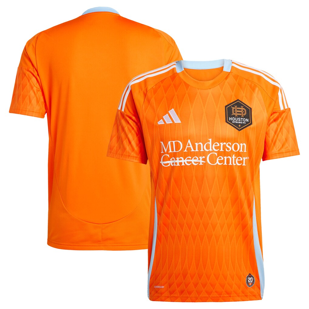 Men's Houston Dynamo FC adidas Orange 2025 Season 20 Replica Jersey - Ujersey