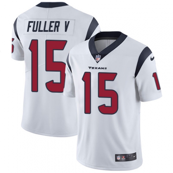 Youth Nike Houston Texans #15 Will Fuller V Elite White NFL Jersey - Ujersey