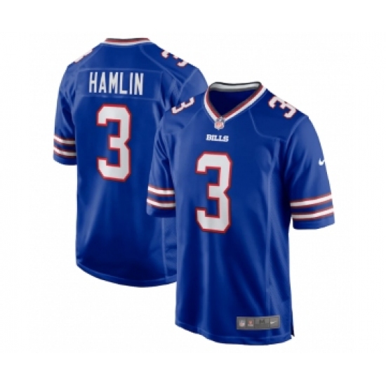 Men's Buffalo Bills #3 Damar Hamlin blue Jersey - Ujersey