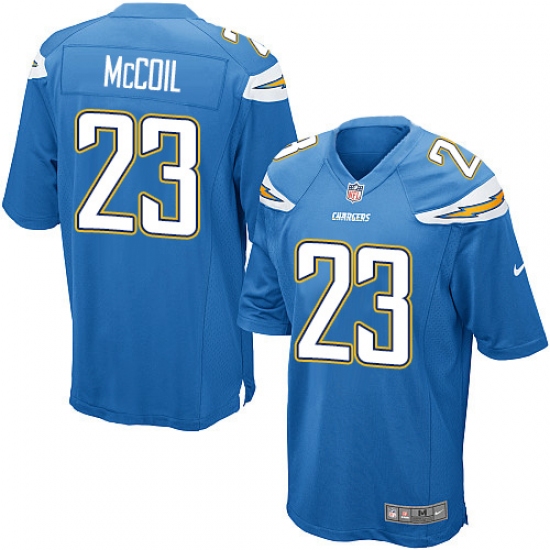 Men's Nike Los Angeles Chargers #23 Dexter McCoil Game Electric Blue Alternate NFL Jersey - Ujersey
