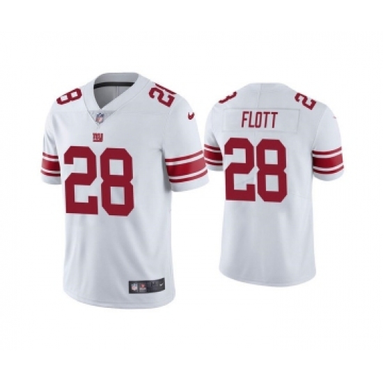 Men's New York Giants #28 Cordale Flott White Vapor Untouchable Limited Stitched NFL Jersey