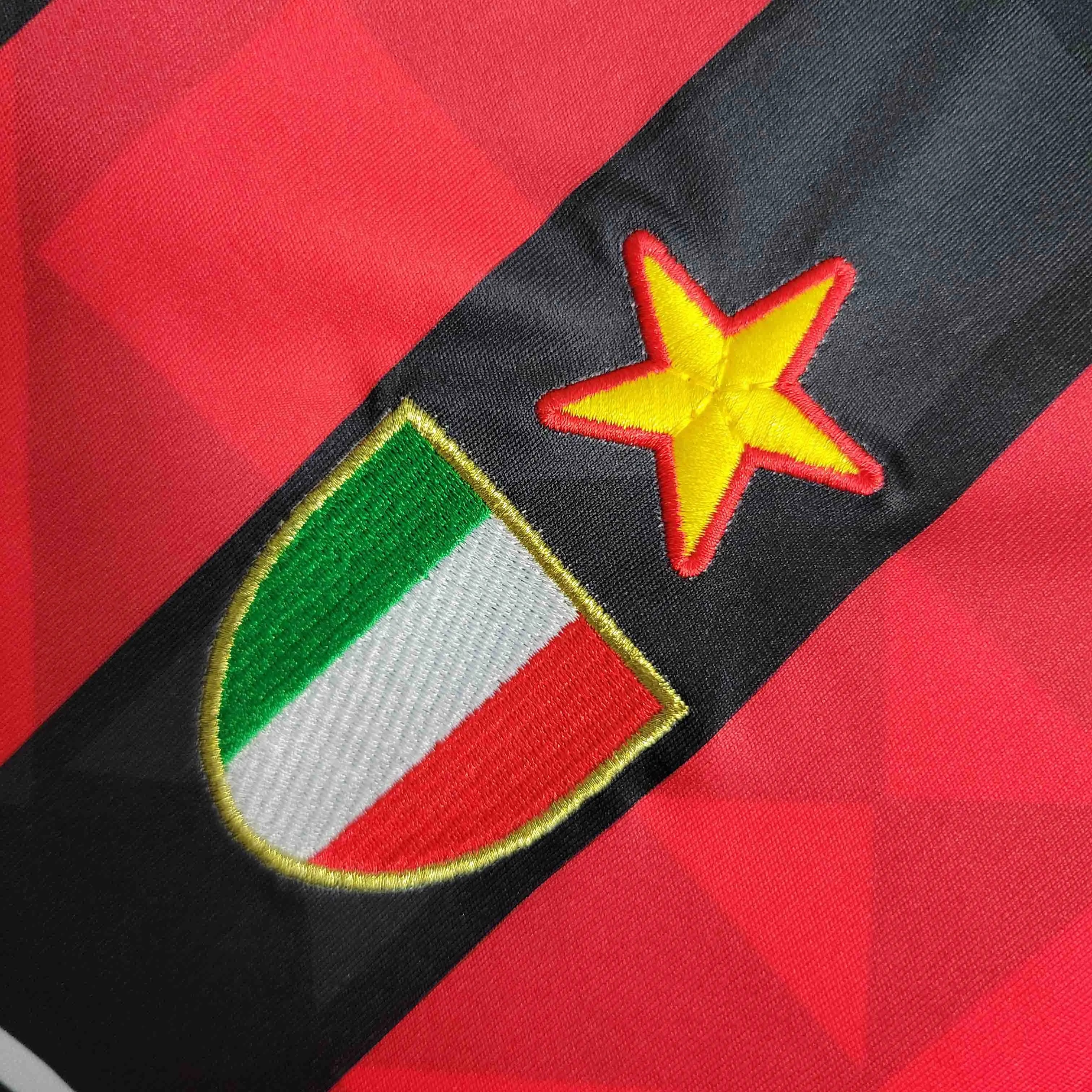AC Milan Retro Soccer Jersey Home Custom Shirt 1993/94 - ujerseystore