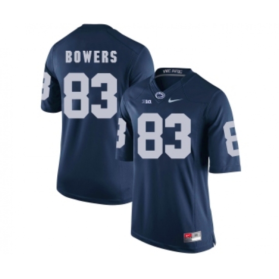 Penn State Nittany Lions 83 Nick Bowers Navy College Football Jersey - Ujersey