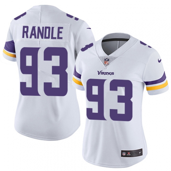 Women's Nike Minnesota Vikings #93 John Randle Elite White NFL Jersey - Ujersey
