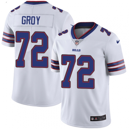 Men's Nike Buffalo Bills #72 Ryan Groy White Vapor Untouchable Limited Player NFL Jersey - Ujersey