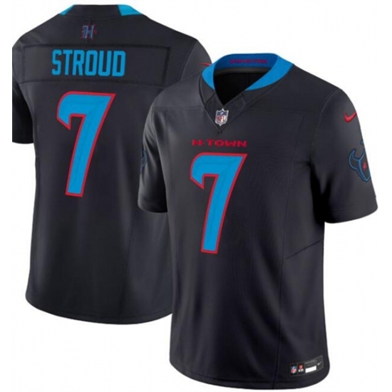 Women's Houston Texans #7 C.J. Stroud Black 2024 Vapor F.U.S.E. Limited Stitched Jersey