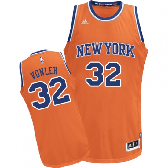 Women's Adidas New York Knicks #32 Noah Vonleh Swingman Orange Alternate NBA Jersey - Ujersey