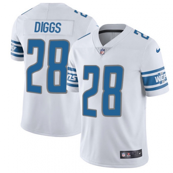 Men's Nike Detroit Lions #28 Quandre Diggs Elite White NFL Jersey - Ujersey