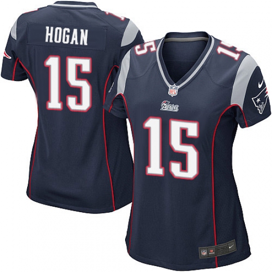 Women's Nike New England Patriots #15 Chris Hogan Game Navy Blue Team Color NFL Jersey - Ujersey