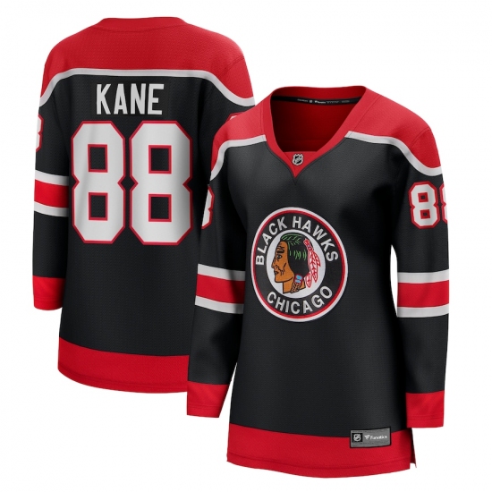 Women's Chicago Blackhawks #88 Patrick Kane Fanatics Branded Black 2020-21 Special Edition Breakaway Player Jersey - Ujersey