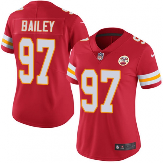 Women's Nike Kansas City Chiefs #97 Allen Bailey Red Team Color Vapor Untouchable Limited Player NFL Jersey - Ujersey