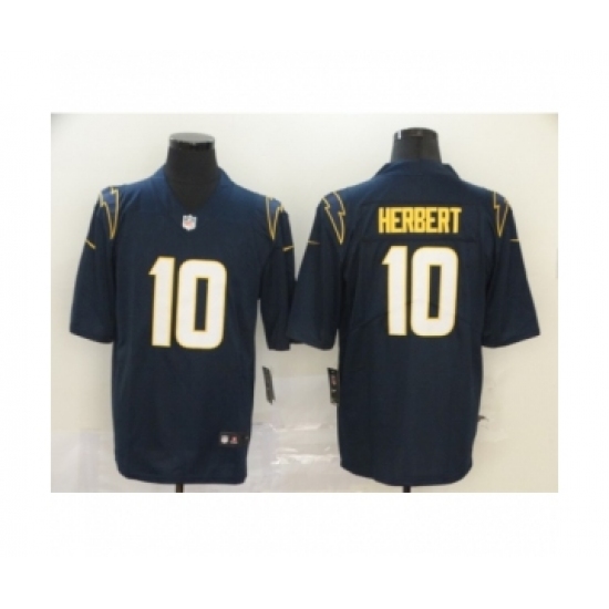 Los Angeles Chargers #10 Justin Herbert Navy 2020 NFL Draft Vapor Limited Jersey - Ujersey