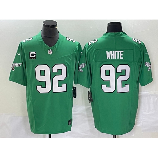 Men's Nike Philadelphia Eagles #92 Reggie White Green 2023 F.U.S.E. Vapor Untouchable With C Stitched Football Jersey - Ujersey