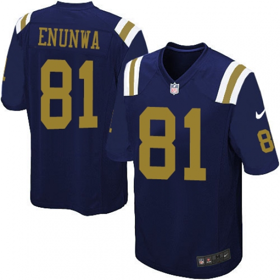 Youth Nike New York Jets #81 Quincy Enunwa Elite Navy Blue Alternate NFL Jersey - Ujersey
