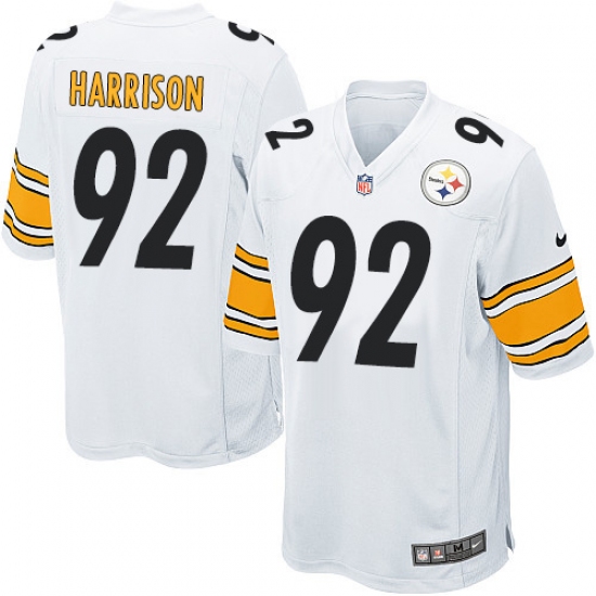 Men's Nike Pittsburgh Steelers #92 James Harrison Game White NFL Jersey - Ujersey