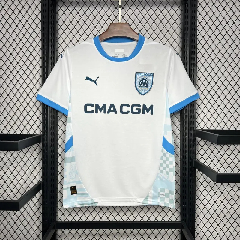 Marseille Soccer Jersey Home Custom Shirt 2024/25 - ujerseystore