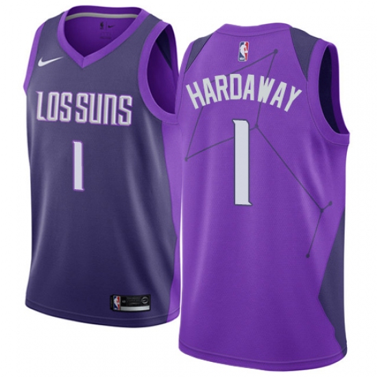 Women's Nike Phoenix Suns #1 Penny Hardaway Swingman Purple NBA Jersey - City Edition - ujerseystore