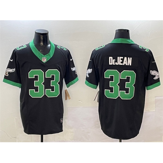 Men's Philadelphia Eagles #33 Cooper DeJean Black F.U.S.E Vapor Untouchable Limited Stitched Football Jersey - Ujersey