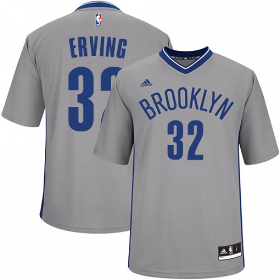 Men's Adidas Brooklyn Nets #32 Julius Erving Swingman Gray Alternate NBA Jersey - Ujersey