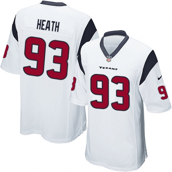 Men's Nike Houston Texans #93 Joel Heath Game White NFL Jersey - Ujersey