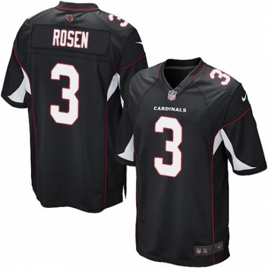Men's Nike Arizona Cardinals #3 Josh Rosen Game Black Alternate NFL Jersey - Ujersey
